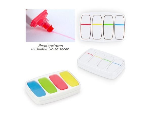 Set Resaltadores Gel x 4 Cube