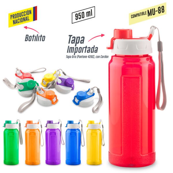 Botilito Plástico Galaxy 950ml
